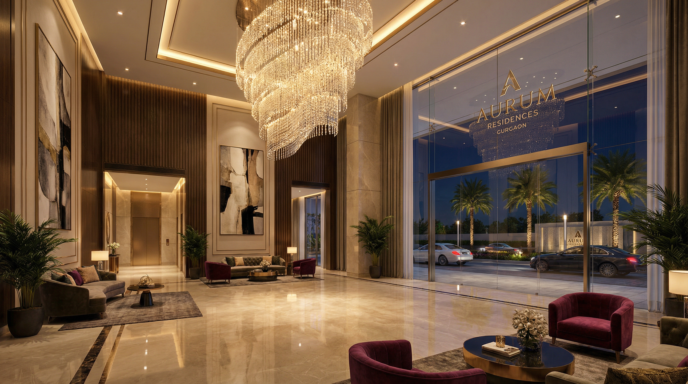 DLF Privana Lobby